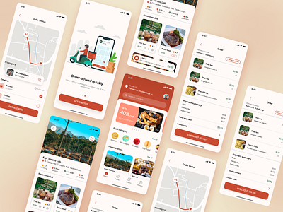 Food Delivery App app design mobile ui ui design