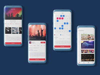 Event Ticket App (screens). app app design application branding design event figma graphic design icon illustration illustrator logo tickets ui