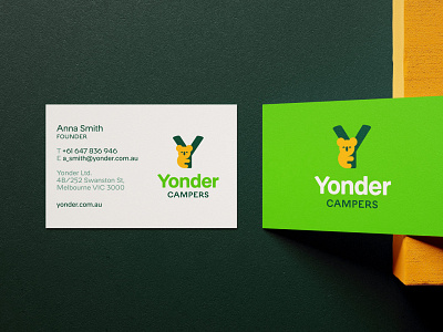 Yonder branding business cards design graphic design illustration logo logotype typography vector