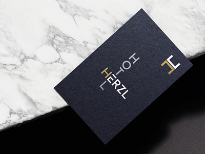 Herzl Hotel branding business card design graphic design logo logotype typography vector