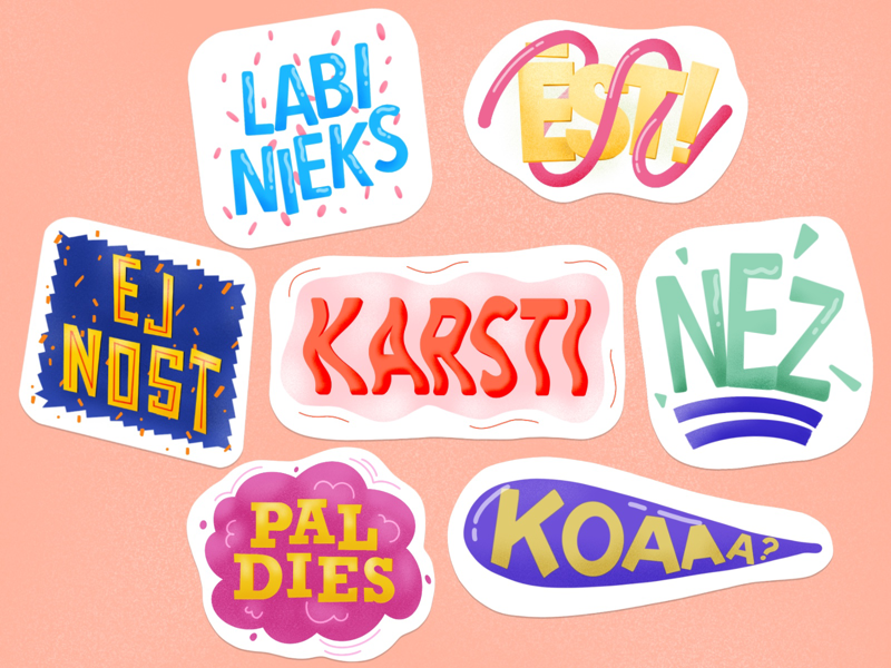 Messenger stickers mobile whatsapp drawing typography illustration messenger stickers