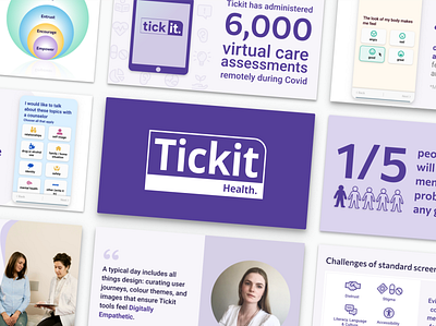 Tickit Health branding brand brand identity branding design graphic design icons illustration logo product saas social media ui vector web website