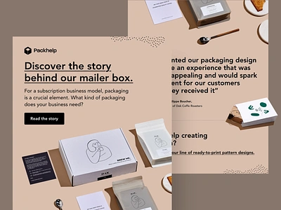 Email - Inspiring stories branding email design graphic design newsletter packaging typography