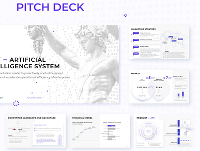 Pitch deck IT & AI | Investment presentation branding design graphic design illustration pitchdeck presentation