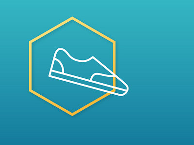 Shoe Icon fitness jog runner running shoe