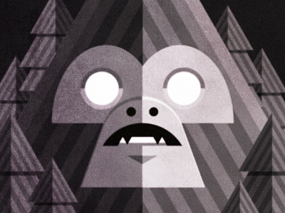 Big Yeti kronk texture vector vintage yeti