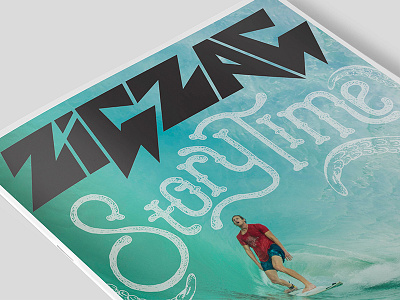 ZigZag 40.7 Cover Art editorial kronk south africa surfing typography