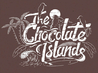 The Chocolate Islands chocolate editorial island kronk saotome surfing tropical zigzag
