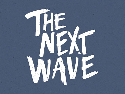 The Next Wave africa handtype kronk lettering surfing typography zigzag