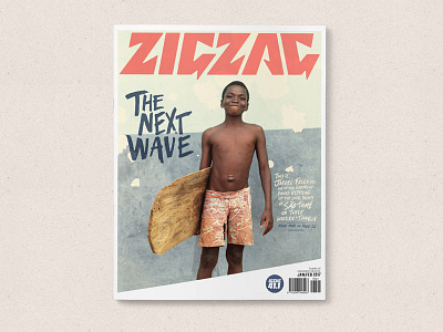 Zigzag Issue 41.1 Cover editorial kronk logo magazine saotome surfing typography zigzag