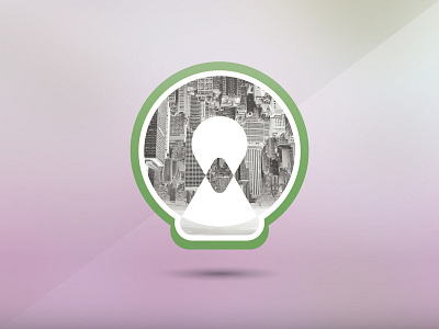 Experimental Icon badge city design green icon icons logo mark photo pink ui vector