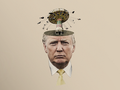 Trump Study carnival collage photo photoshop politics splice tan