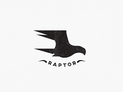 Raptor Logo bird flat icon logo logomark mark raptor