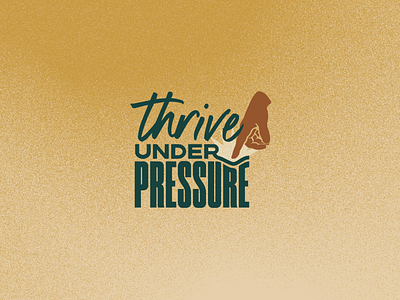 Thrive Under Pressure adobe illustrator church minimal sermon art sermon graphic sermon series
