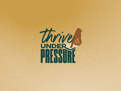 Thrive Under Pressure adobe illustrator church minimal sermon art sermon graphic sermon series