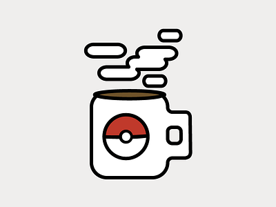 Pokemug coffee cup flat illustrator mug pokemon pokemon go seattle