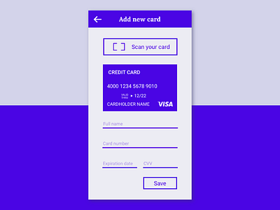 Day 002 of Daily UI Challenge, Credit Card Checkout