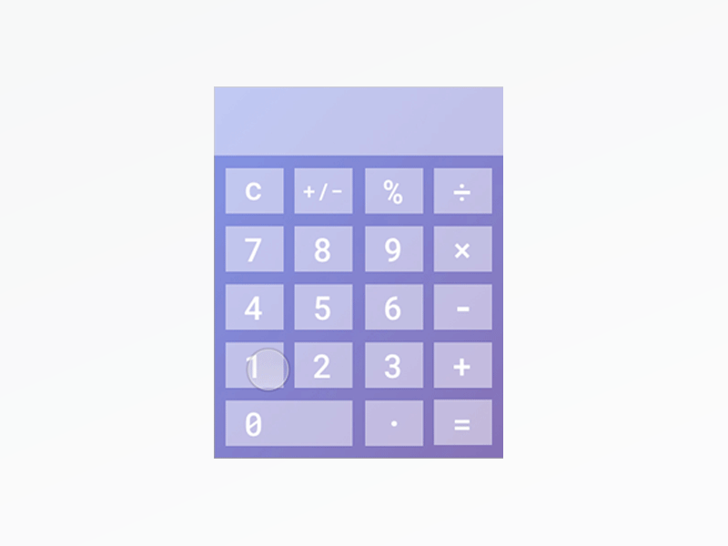 Day 004 of Daily UI Challenge, Calculator by Melissa Milloway on Dribbble