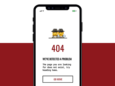 Day 008 of Daily UI Challenge, 404 Page