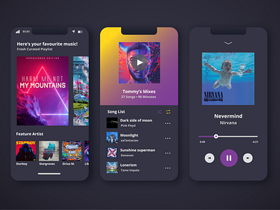 Music Player - iPhone UI