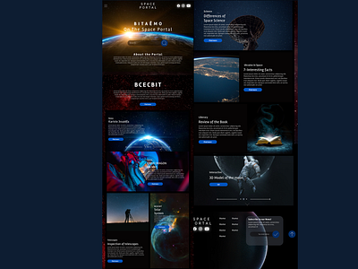 Space Portal design graphic design illustration ui ux