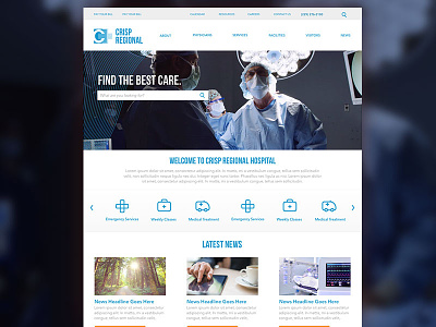 Crisp Regional Website Redesign design web