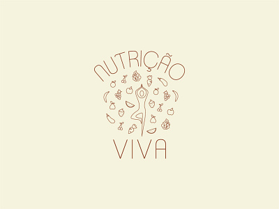 Nutrição Viva | Identidade Visual design flat graphic design graphicdesign illustration logo logotype minimal vector visual identity