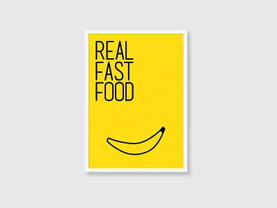 Poster "Real Fast Food" art direction design design gráfico direção de arte graphic design identidade visual logotipo logotype poster poster art posters visual identify