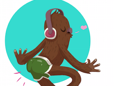 Just Dance character design dance illustration nature sassquatch