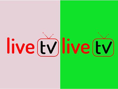 live tv vector logo design branding graphic design graphic designer illustration lettering vector