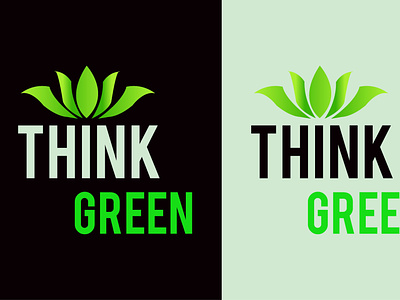 Think green Colorful Nature Leaf Logo Design branding christmas vector design graphic design graphic designer illustration logo