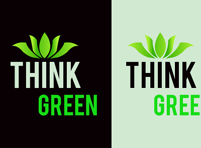 Think green Colorful Nature Leaf Logo Design branding christmas vector design graphic design graphic designer illustration logo