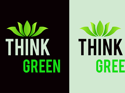 Think green Colorful Nature Leaf Logo Design
