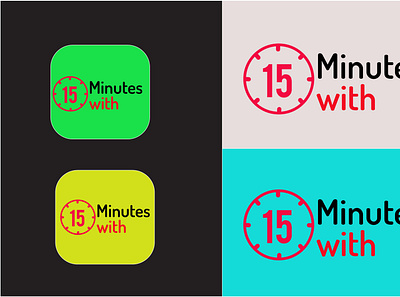 15 Minutes with letter Logo design vector template 3d animation branding graphic design graphic designer illustration logo ui ux vector