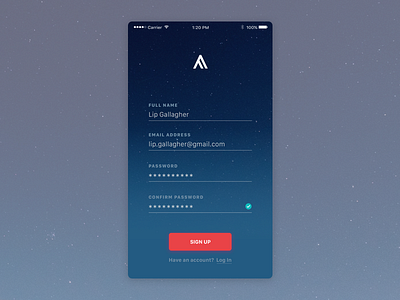 Daily UI #001—Sign Up ai artificial intelligence daily ui sign up space ui