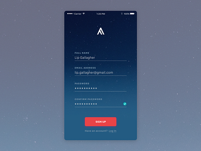 Daily UI #001—Sign Up