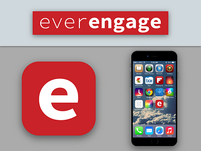 Ever Engage App Icon Mockup for DailuUI 005. 005 app ardenhanna bayarea dailyui everengage forhire freelance graphicdesign icon ios mockup