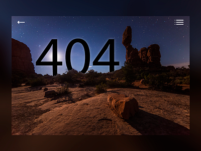 404 Page for DailyUI 008. 008 404 ardenhanna arizona dailyui ui userinterface webdesign