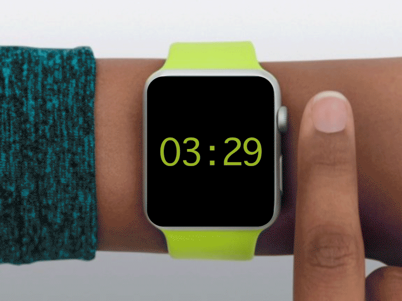 Countdown Timer for DailyUI 014. 014 apple ardenhanna dailyui interface stopwatch ui watch