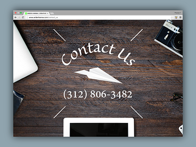 Contact Us Page for DailyUI 028.