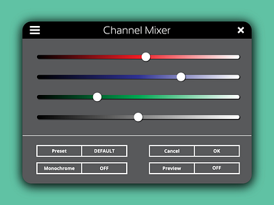 Color Picker Widget for DailyUI 060. 060 ardenhanna bay area channel color dailyui forhire freelance mixer picker widget