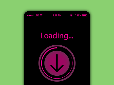 Loading Interface for DailyUI 076. 076 app app design ardenhanna bay area dailyui download for hire freelance loading page