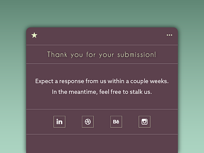 "Thank you" for DailyUI 077. 077 ardenhanna bay area dailyui for hire freelance interface sf ui ux