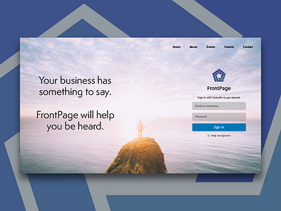 Web Design Proposal for FrontPage