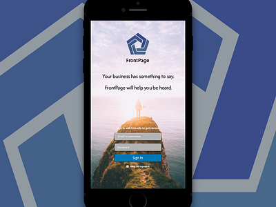 FrontPage iOS App Design Proposal. app design arden hanna bay area dailyui for hire freelance interface iphone 7 mockup ui