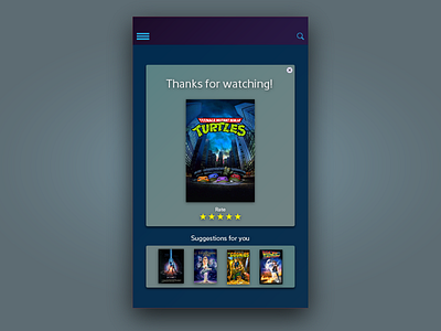 Curated Video Suggestions for iOS Movie Stream App Concept app design arden hanna bay area dailyui for hire freelance interface ios ui