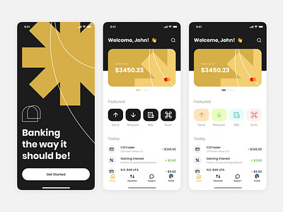 Banking mobile app design app banking figma mobile app ui uiux ux