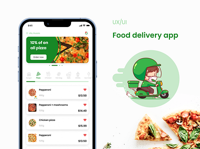 Food delivery mobile app design adobe xd app delivery figma food food delivery mobile app design ui ux uxui