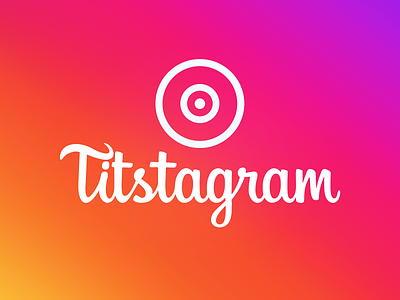 Tistagram branding design facebook graphic instagram logo social social media tits typography vector