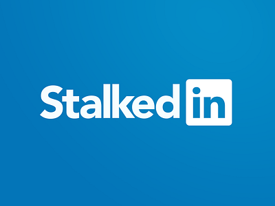 Stalkedin branding design graphic illustration illustrator linkedin logo social social media socialmedia stalker typography vector